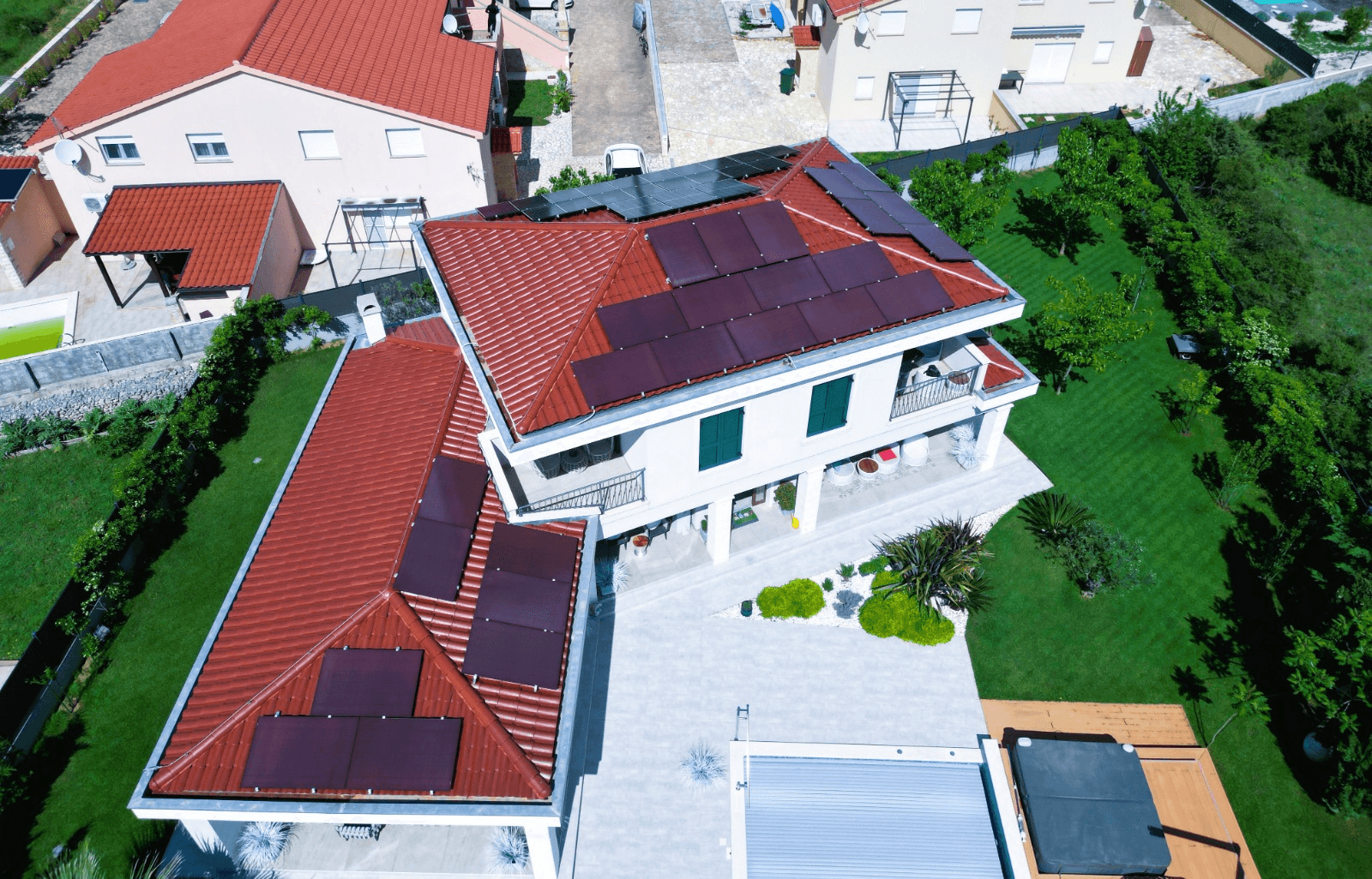 Professional solar panel installation