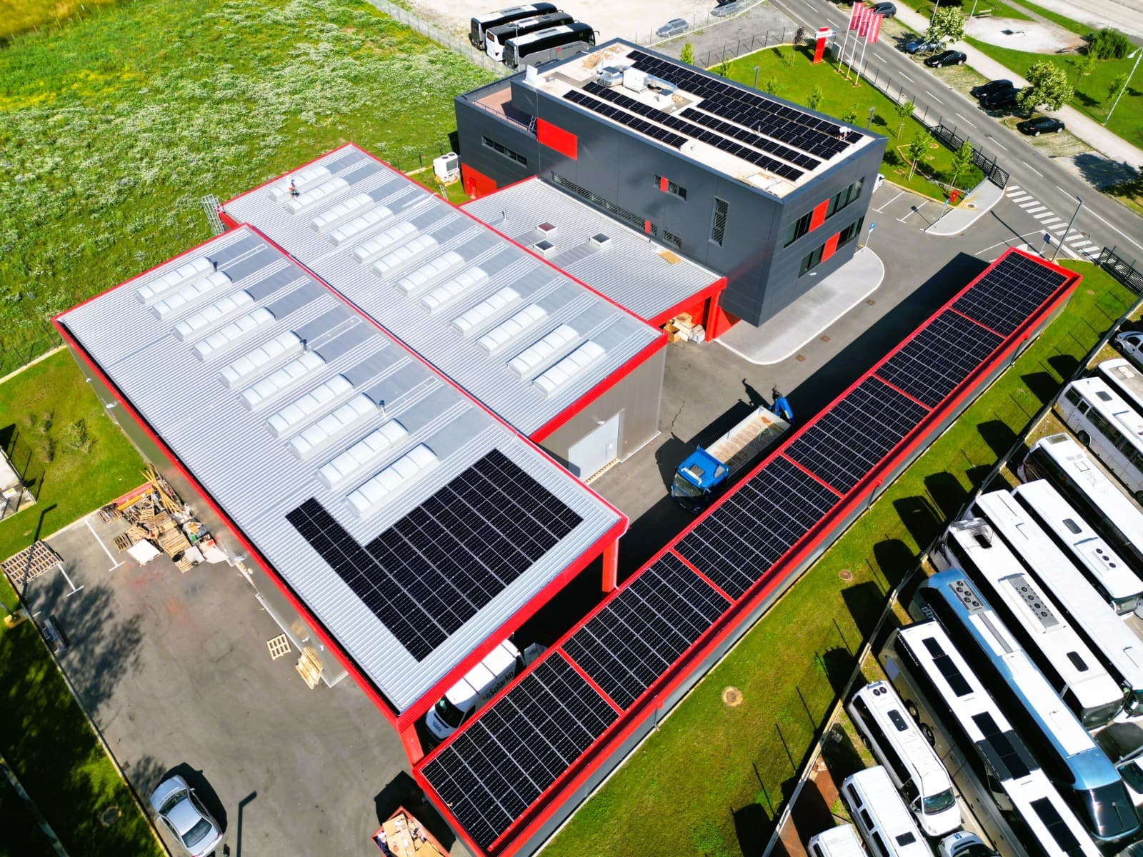 Solar panel close-up